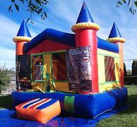 Transformers banner bounce house